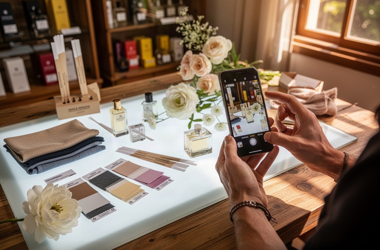 Selección de fragancia nupcial y eventos
